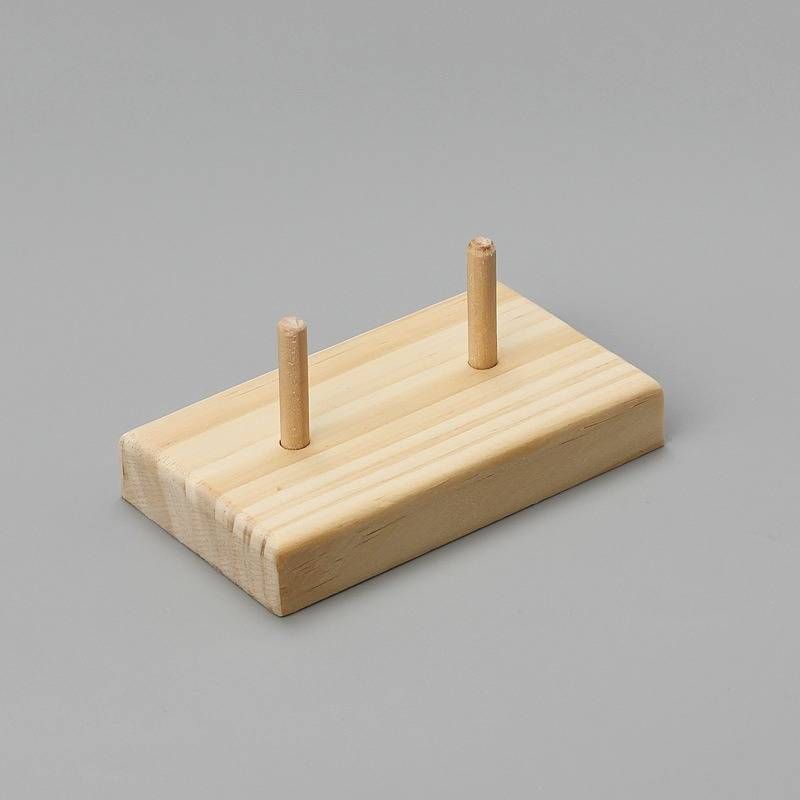 Organisateur de deux bobines pour canette ou fil Porte-outil de fil à broder en bois pour perles_voghion.com
