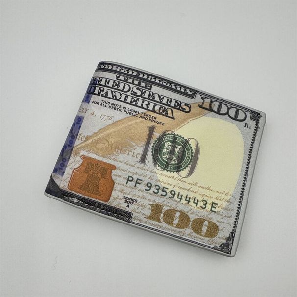 Cross-border New Men's Dollar Wallet Large-capacity Retro Printed Dollars Creative Wallet Explosive Goods In Stock._voghion.com