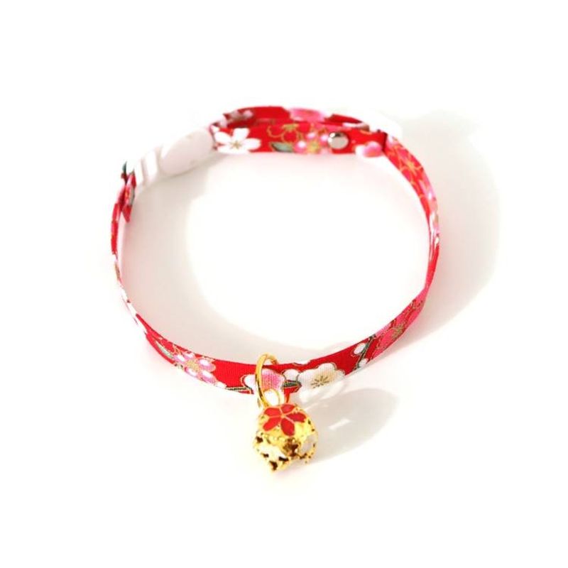 Adjustable Pet Flower Hollow Bell Collar Cat Dog Collar Accessories_voghion.com