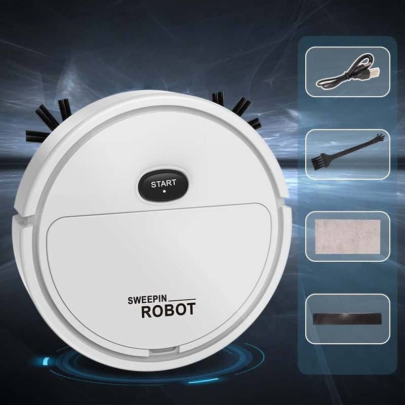 Robot Vacuum Cleaner - Compact Flat Design, Powerful Suction And Navigation System, Ideal For Home And Commercial Cleaning_voghion.com