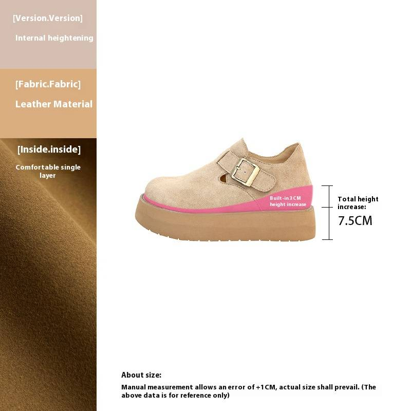 Chaussures à plateforme en cuir véritable pour femme – Confort et légèreté avec rehausse dissimulée de 4,5 cm (pointures 34 à 40, plusieurs coloris)_voghion.com