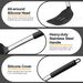 Black Kitchen Cooking Utensils 4-Piece Set, Silicone Solid Spatula Slotted Spoon Shovel For Non-Stick Cookware_voghion.com