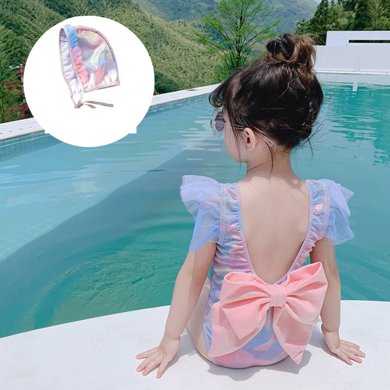 Bebek giysileriÇocuk mayo parlak kristal kumaş sevimli kız denizkızı mayo tatil mayo fiyonk_voghion.com