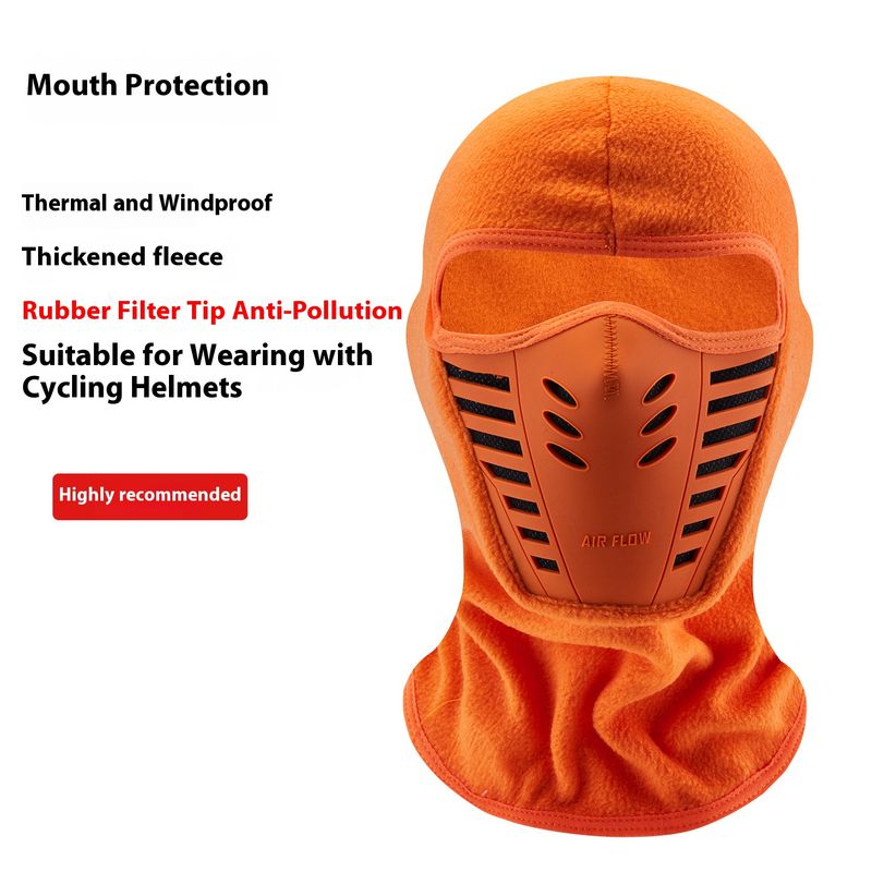 Máscara facial de inverno tipo balaclava para esqui, motocicleta e ciclismo – forro de lã respirável e à prova de vento, tamanho único (várias cores disponíveis)_voghion.com