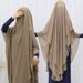 Women's Hijab Front And Back Double Layer Chiffon Swing Solid Color Large Headscarf_voghion.com