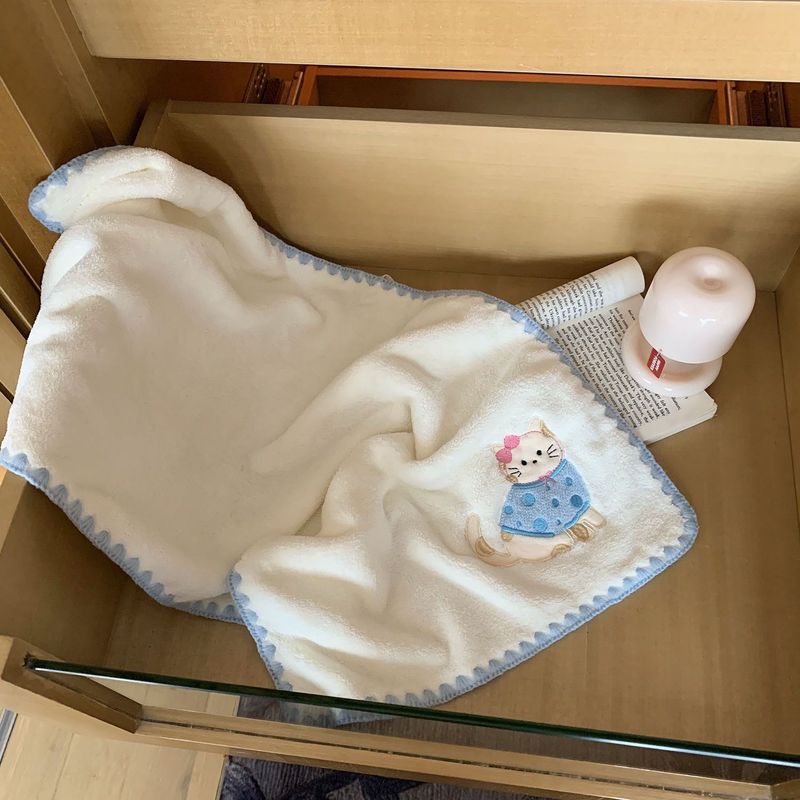 Cute Cat Quick-Dry Hair Towel Women, Super Absorbent, Fast-Drying, Home Use, Coral Fleece, Thickened Bath Cap For_voghion.com