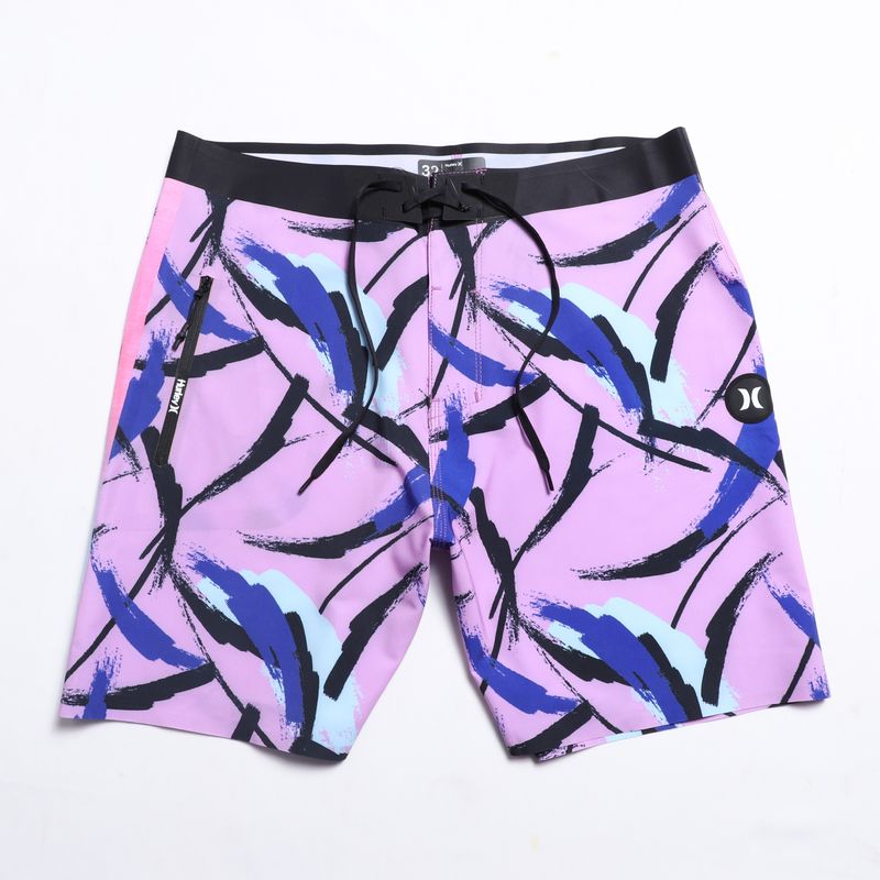 High-end fitted beach shorts men's printed elastic quick-drying foreign trade supply cross-border seaside surf shorts wholesale_voghion.com