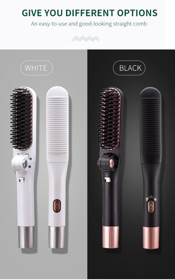 Ny design foldet tilpassede farger krølltang automatisk rett hår foldebørste_voghion.com