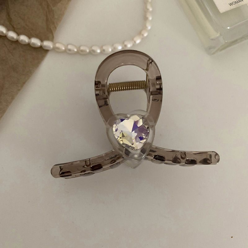 Asche durch! Klare, transparente Liebesblitz-Diamant-exquisite Haarspange, kurzes Haar, Haarspange, koreanisches Haar-Accessoire_voghion.com