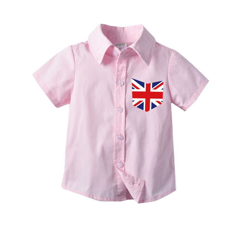 2024 Summer Children's Pure Cotton New Boys Korean Leisure Short sleeved Shirt_voghion.com