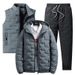 "Men's Winter 3-Piece Set – Thickened Hooded Jacket With Matching Pants (Windproof, Multi-Color, Sizes M-5XL)"_voghion.com