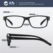 3Pairs Reading Glasses Men - Blue Light Blocking Square Readers With Spring Hinge Anti Eyestrain Eyeglasses_voghion.com
