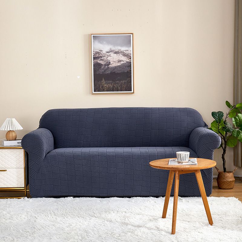 Polar fleece jacquard elastic sofa cover universal single three-person sofa cover full cover combination sofa towel sofa cushion_voghion.com