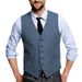 Herenkleding visgraat pak met enkele rij knopen Brits vintage gilet_voghion.com