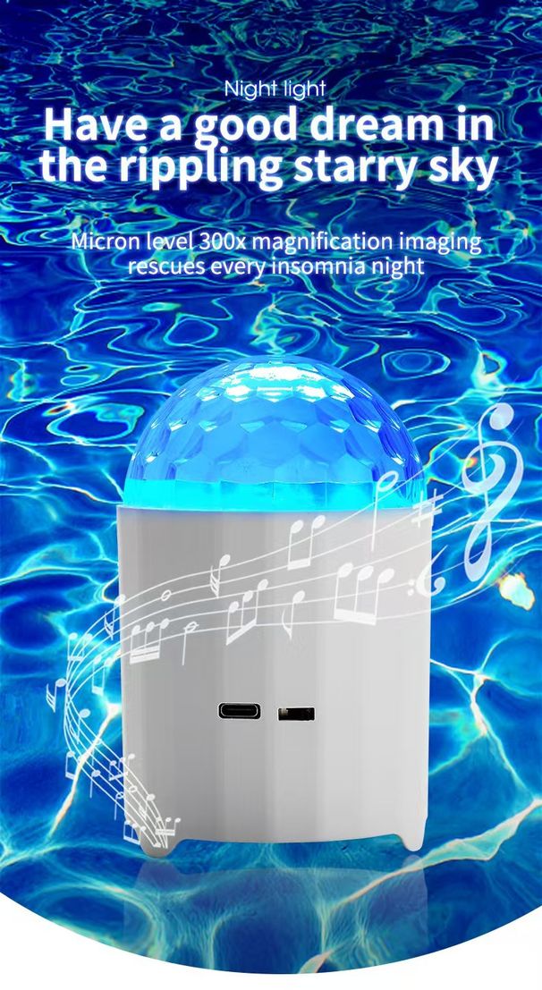 Explosive Home Very Beautiful Great Sound Quality Rechargeable Bluetooth Speaker Water Pattern Light_voghion.com