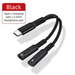 Compatible With IPhone 15 Type-C Headphone Adapter 1-to-2 3.5mm Listening To Music Charging Voice Conversion Cable_voghion.com