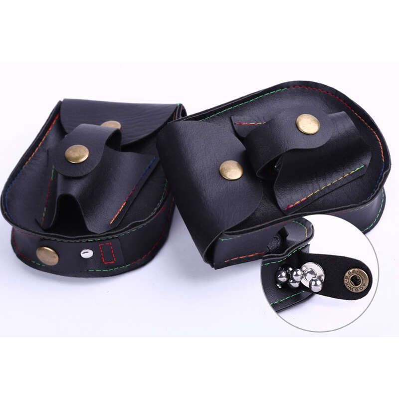 Leder Mikrofaser Stahlkugel Vorhaut Ledermaterial Schwarz Schleuder Integrierte Tasche_voghion.com