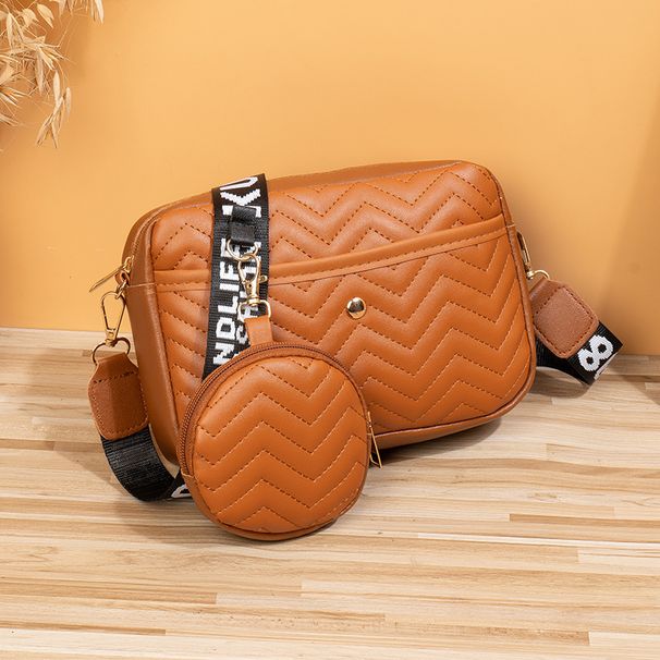 Borsa da donna monospalla per ragazze versione coreana borsa a tracolla per cosmetici modello V moda ricamo monospalla borsa a tracolla per madre e bambino_voghion.com