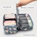 Space-Saving Travel Underwear & Sock Organizer: Durable, Portable Storage Solution - Perfect For On-the-Go_voghion.com