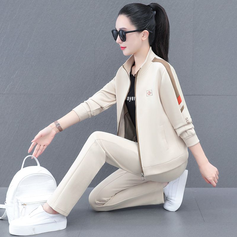 Damen Laufsportbekleidung für Frühling und Herbst, neue Herbstmode, Freizeitkleidung im Westernstil, Strickjacke,_voghion.com