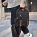 Men's Chest Bag Casual Water Proof Messenger Shoulder Bag Large Capacity Canvas Chest Backpack Outdoor Chest Bag Messenger Bag_voghion.com