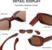 Rectangular Sunglasses For Women Men Trendy Retro Fashion Glasses 90s Vintage Fashionable UV 400 Protection Square Frame_voghion.com