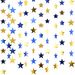 Gold blue silver multi color five pointed star flower hanging ornaments paper string holiday party props decoration ornaments_voghion.com
