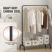 Clothing Bedroom For Room Clothes Rack Hanging Duty And Bottom Rack Guest Area Clothing Garment Rack With Rod Heavy Storage_voghion.com
