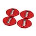 4Pcs Door Lock Protective Buckle Cover Trim Fit for Honda CR-V 2007-2021 2022 2023 Red Carbon Fiber Style 304 Stainless_voghion.com