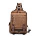 Men's Chest Bag Casual Water Proof Messenger Shoulder Bag Large Capacity Canvas Chest Backpack Outdoor Chest Bag Messenger Bag_voghion.com