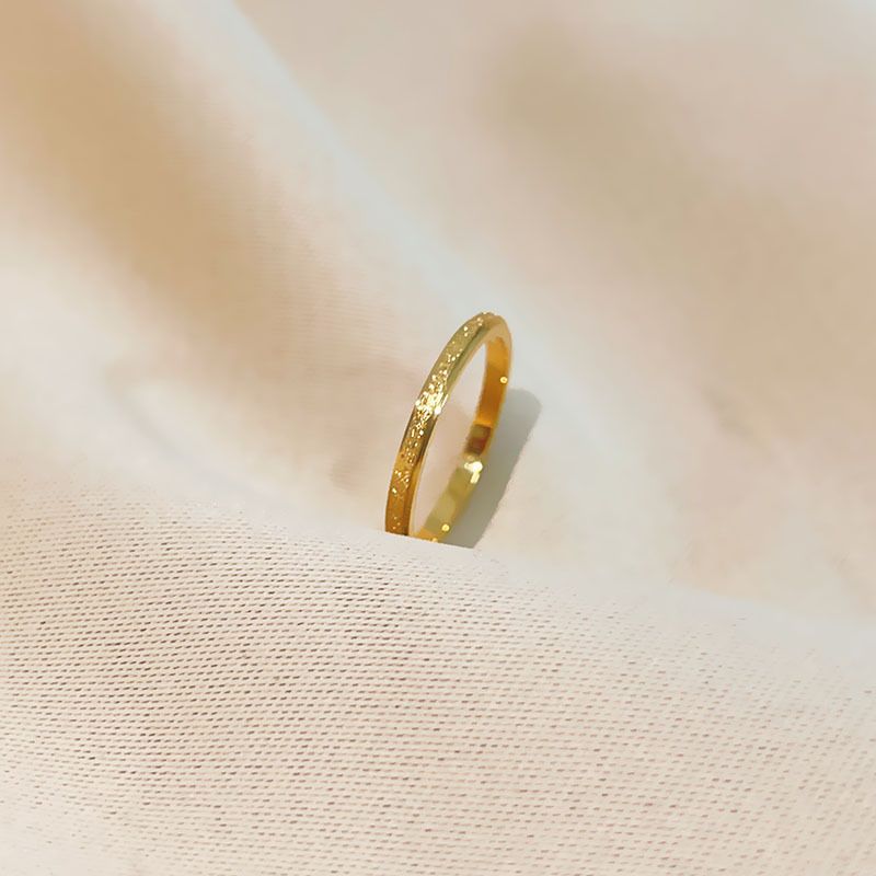 Titanium steel ring men's and women's classic new Chinese niche design plain ring does not fade lovers index finger pair can not quit color_voghion.com