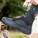 High-top Boots Men Breathable Anti-slip Shock-absorbing Breathable Combat Boots Men Outdoor Comfortable Casual Ankle Boots Men_voghion.com