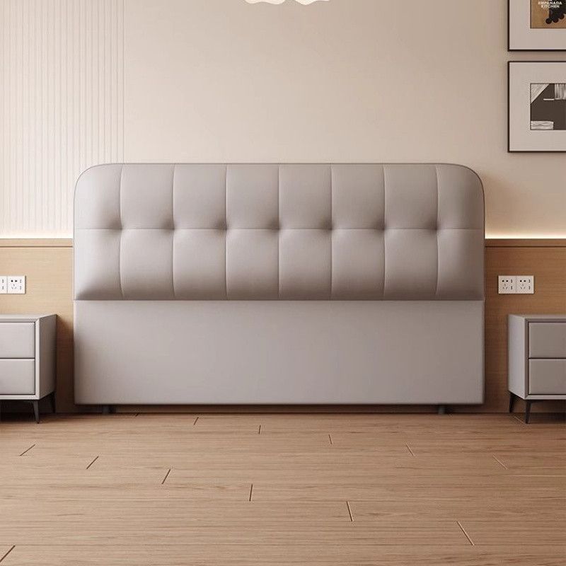 Tête de lit Qqz Soft Package Backboard Moderne Nouveau Style Simple Crème Intégré Bois Massif Léger Luxe Plancher Simple Acheter maintenant_voghion.com