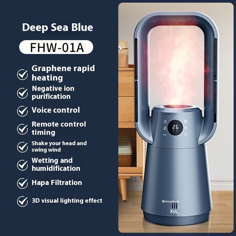 Xili For Home Enery-Savin Bathroom Fan Graphene Fast Electric Heater Intellient Voice Control Dual Heatin And_voghion.com