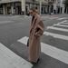 Women's Long Wool Blend Trench Coat - Classic Double-Breasted Pea Coat With Notched Lapel For Fall & Winter_voghion.com