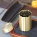 Barattolo da tè in ottone da viaggio sigillato, portatile, portatile, in metallo, piccolo, portatile, ermetico, in ottone, lattine da tè, piccole lattine da tè per uso domestico_voghion.com
