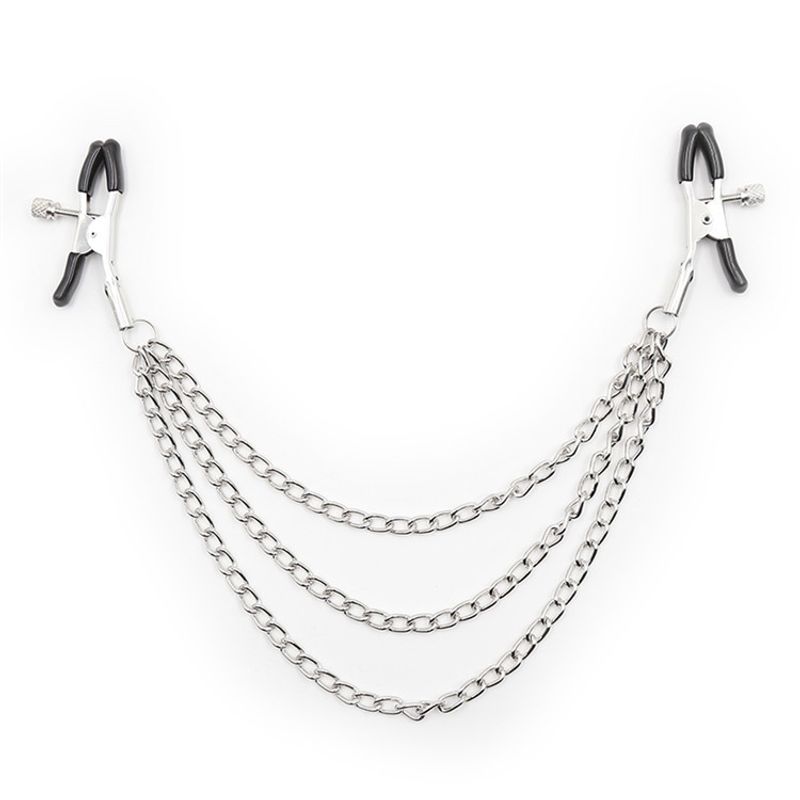 Nipple Breast Female  Clamps With Chain Clips Stimulator  Flirt Breast Nipple Clips Bondage Bdsm Slave Wom_voghion.com