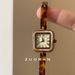 Women's Watch The Amber Bracelet Design Feels The Temperament Of A Small Square Dial_voghion.com
