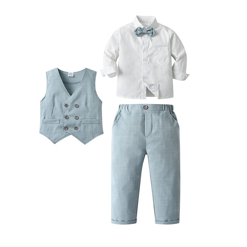 Kid's Clothing Children's Clothing Gentleman Dress Three Piece Children's Clothes Baby Long Sleeved Spring And Autumn Boys Suit_voghion.com