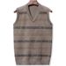 Men's Knitted Vest Sweater - Sleeveless Pullover Winter Warm Polyester V-Neck Slim Fit Casual Layering_voghion.com