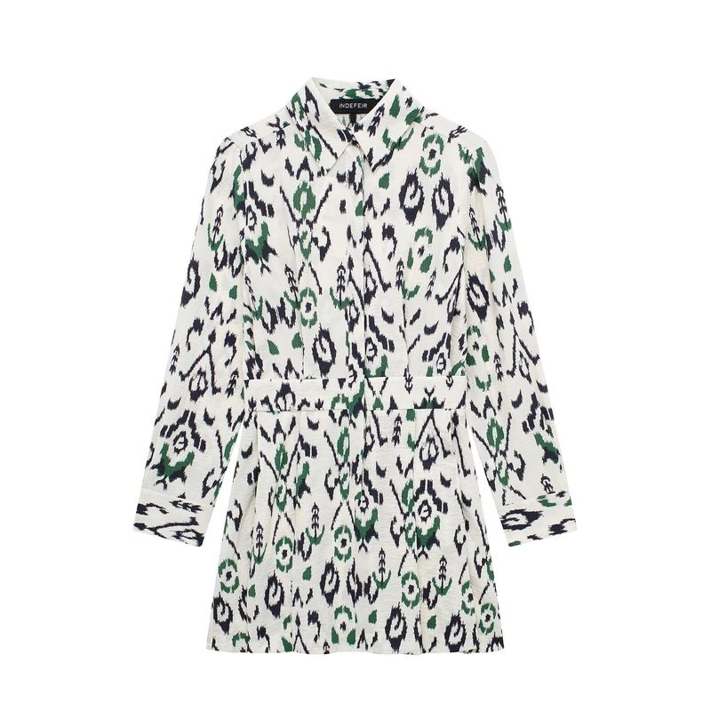 Combinaison imprimée de style court pour femme, nouveau tempérament, printemps 2024_voghion.com