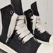 Rricowees New Year Men's And Women's High Top Canvas Shoes, Sole, Wide Shoelaces, Round Toe Short Boots, Thick Strap_voghion.com