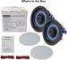 2 x 4 Zoll 160 W 2-Wege-Deckenlautsprecher, passiv, eingebautes Audio, ideal für Badezimmer, Küche, Büro, Wohnzimmer_voghion.com