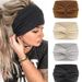 New Women's Wide Edge Hair Band Solid Color Elastic Headscarf Men's Sports Yoga Running Fitness Antiperspirant Cotton Headband_voghion.com