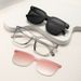 2024 Magnetic Clip-On Men Driving Myopia Sunglasses Day And Night Dual-Use Set Can Be Fitted With Prescription Glasses_voghion.com