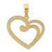 14k Fancy Open Heart Pendant_voghion.com