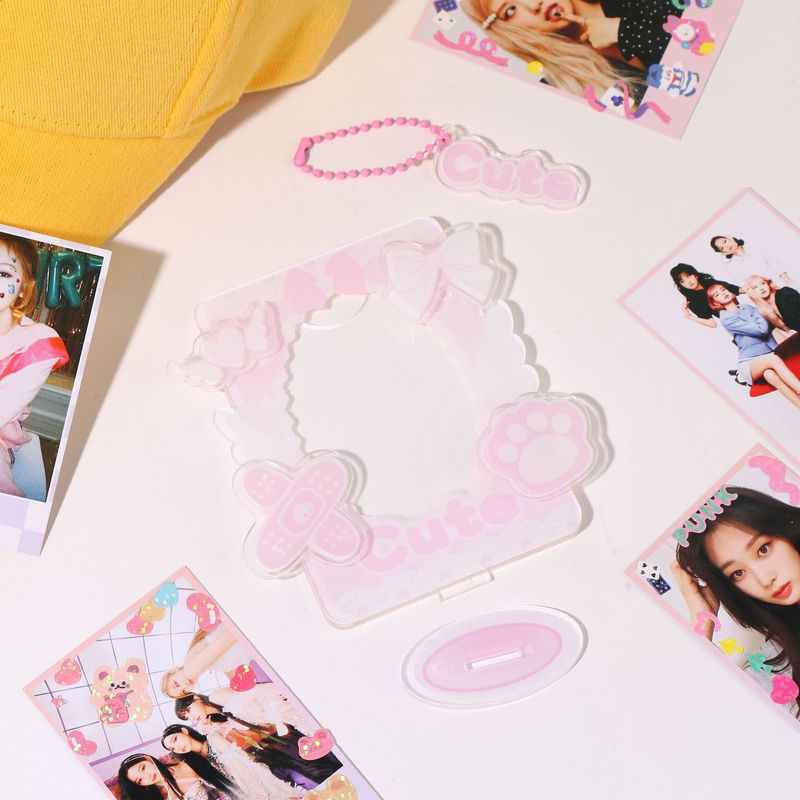 Original Sweet Cool Cute Wind Small Card Display Stand Card Brick Card Decomposition Music Desktop Card Cover Protection Card Cover_voghion.com