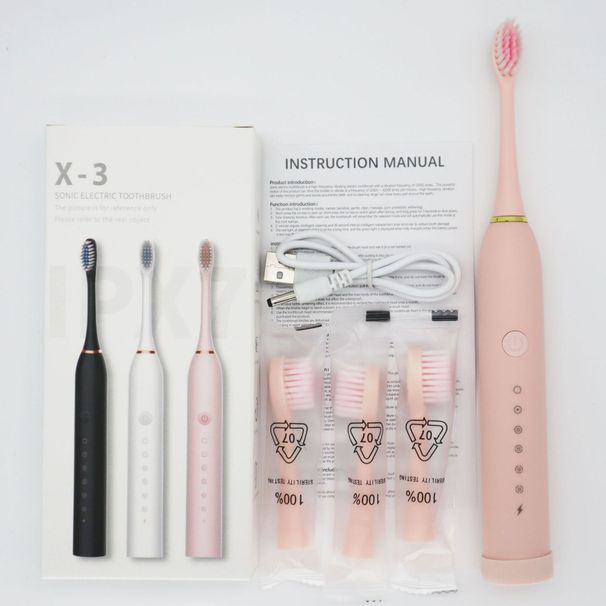 Brosse à dents électrique à lévitation magnétique – 6 modes, stérilisation UV, 42 000 tr/min, 4 têtes de rechange, silencieux 36 dB – Étui de transport et support en option_voghion.com