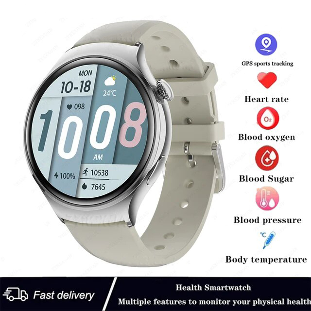 2023 neue Für Huawei Xiaomi GT4mini Smart Uhr Ms NFC GPS Tracker AMOLED 360*360 HD Bildschirm Herz Rate bluetooth Anruf SmartWatch_voghion.com