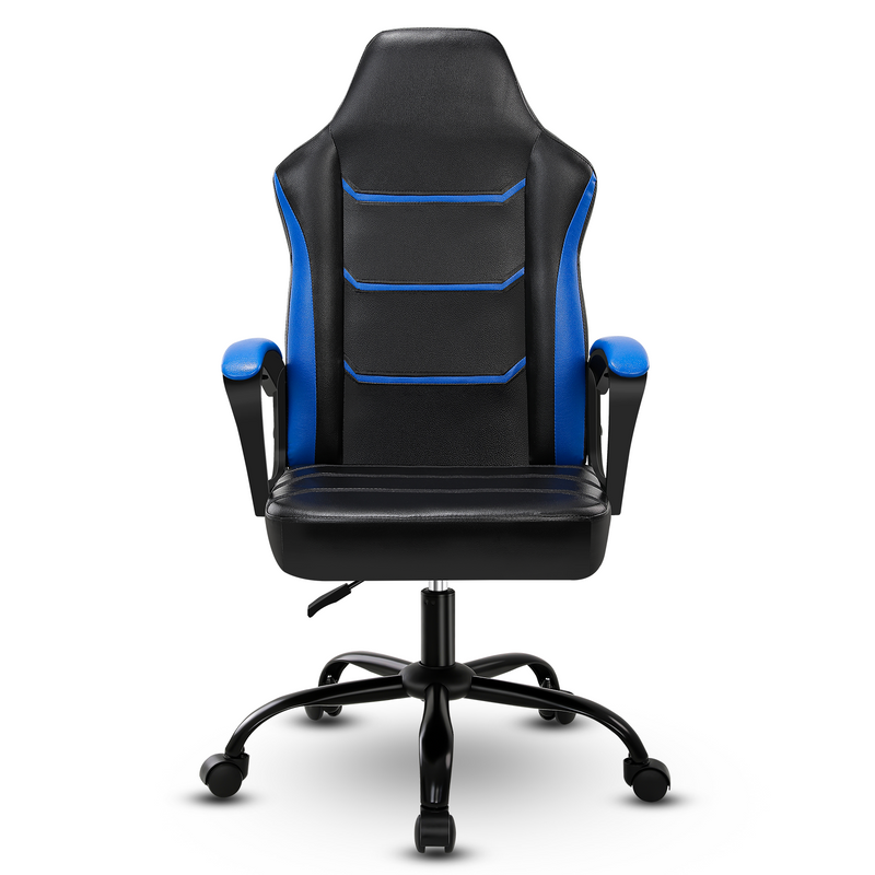 Ergonomischer Gaming-Stuhl mit komfortablen Akzenten, dreilagige Kissen, PU-Leder (wasserdicht, leicht zu reinigen), 136 kg Tragkraft, Gaming/Büro_voghion.com